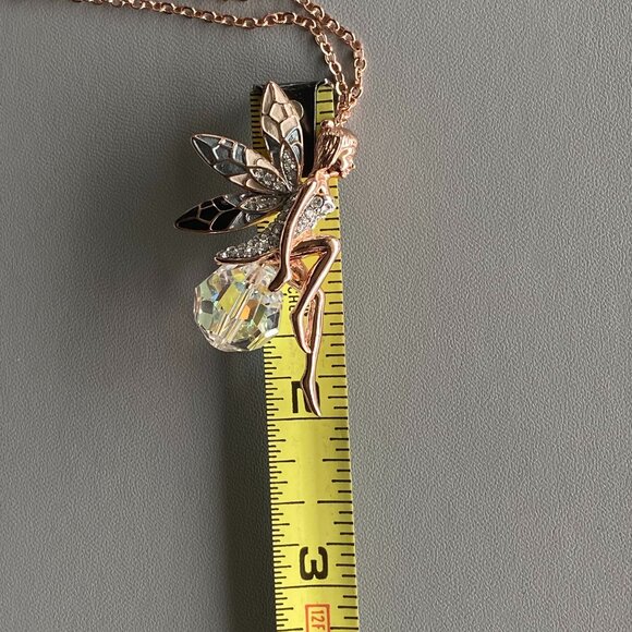 Butler FAC Rose Gold Tone Fairy AB Crystal Necklace - Picture 7 of 9